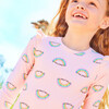 Sophie Swim Rashguard One Piece, Pink Salt Rainbow - One Pieces - 5