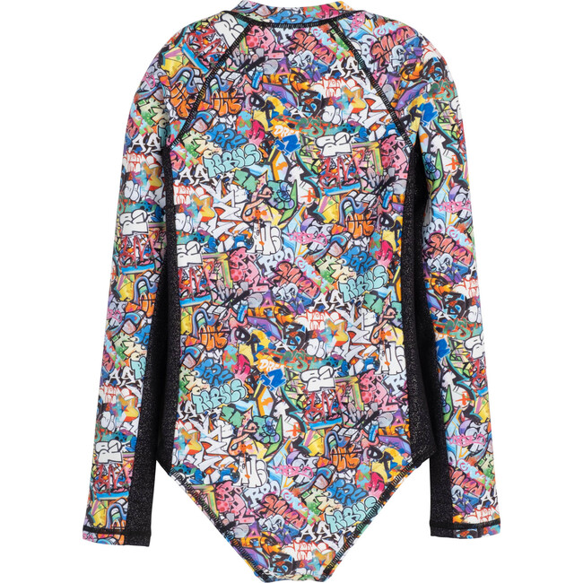 Marina Swim Rashguard One Piece, Graffiti - One Pieces - 3