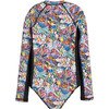 Marina Swim Rashguard One Piece, Graffiti - One Pieces - 3
