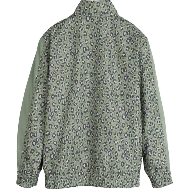 Stevie Track Jacket, Laurel Green Leopard - Jackets - 2