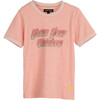Domino Slub Ringer Tee, Neon Pink - Shirts - 1 - thumbnail