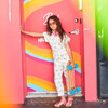 Simone Poplin Jumpsuit, Marshmallow Rainbow - Jumpsuits - 5