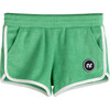 Joni Retro Terry Shorts, Gumdrop Green - Shorts - 1 - thumbnail