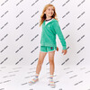 Joni Retro Terry Shorts, Gumdrop Green - Shorts - 2 - thumbnail