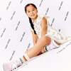 Zadie Skater Poplin Dress, Marshmallow Rainbow - Dresses - 8