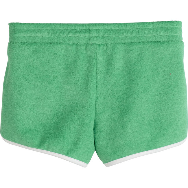 Joni Retro Terry Shorts, Gumdrop Green - Shorts - 3