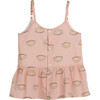 Birdie Viscose Top, Pink Salt Rainbow - Shirts - 1 - thumbnail