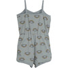 Debbie Jersey Romper, Xenon Blue Rainbow - Rompers - 3
