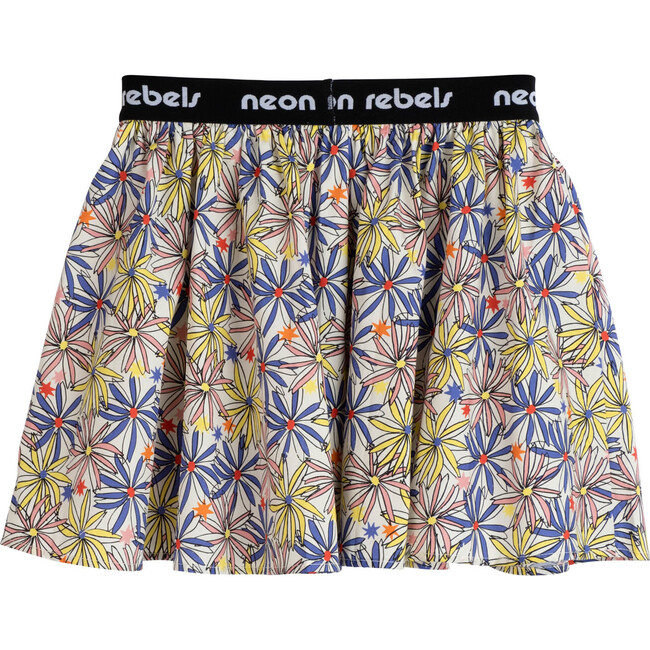 Patti Poplin Skirt, Firework Flower - Skirts - 1