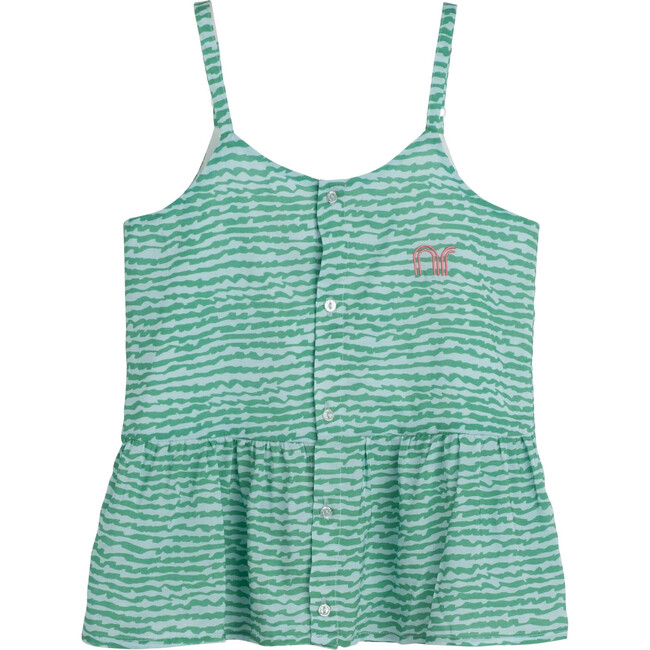 Birdie Viscose Top, Gumdrop Green - Shirts - 3