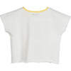 Sawyer Cropped Tee, Marshmallow - Shirts - 3