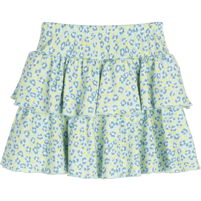 Courtney Ruffle Skirt, Mint Leopard - Skirts - 3