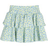 Courtney Ruffle Skirt, Mint Leopard - Skirts - 3