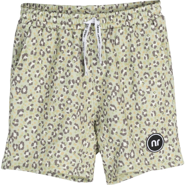 Dash Sweatshorts, Laurel Green Leopard - Shorts - 1