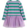 Pip Mixed Media Dress, Lavender Stripe - Dresses - 2