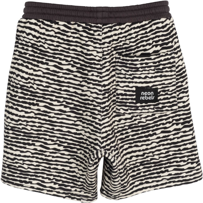 Dash Sweatshort, Faded Black Fun Stripe - Shorts - 3