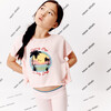 Sawyer Cropped Tee, Light Pink - Shirts - 6