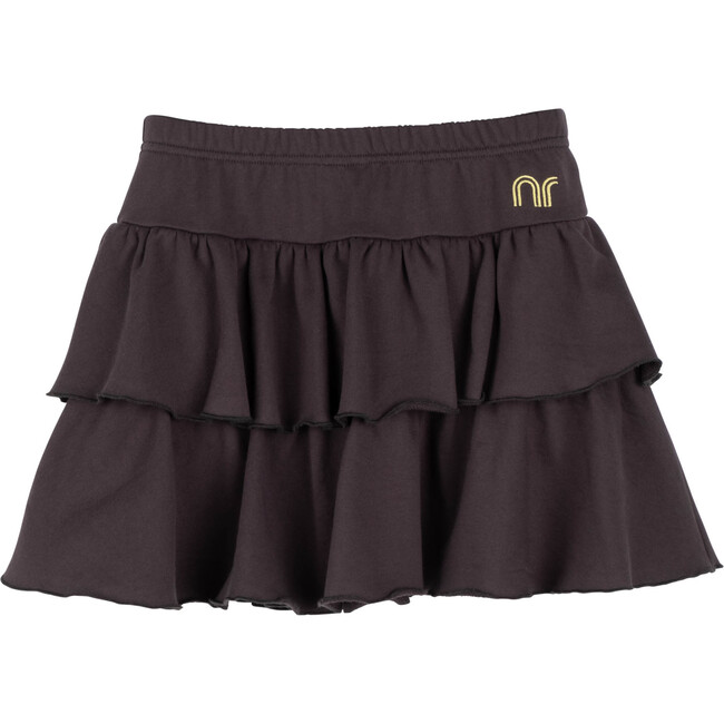 Courtney Ruffle Skirt, Charcoal