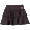 Courtney Ruffle Skirt, Charcoal - Skirts - 1 - thumbnail