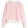 Ava Raglan Cropped Crewneck Sweatshirt, Pink Unicorn - Sweatshirts - 2 - thumbnail