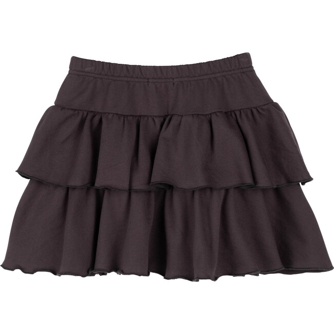 Courtney Ruffle Skirt, Charcoal - Skirts - 3