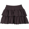 Courtney Ruffle Skirt, Charcoal - Skirts - 3