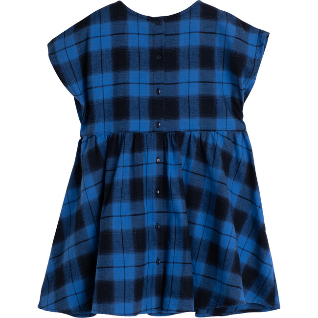 Zadie Skater Dress, Blue Plaid - Dresses - 3