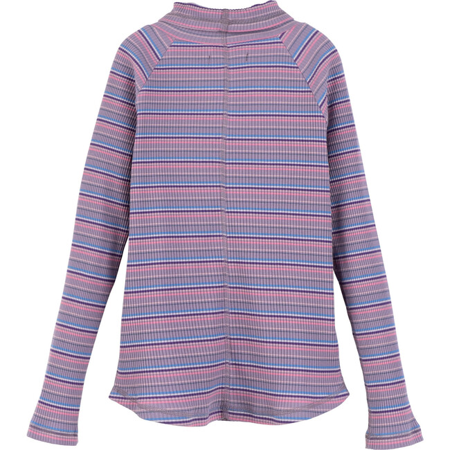 Ellis Ribbed Turtleneck, Lavender Multi - Shirts - 3