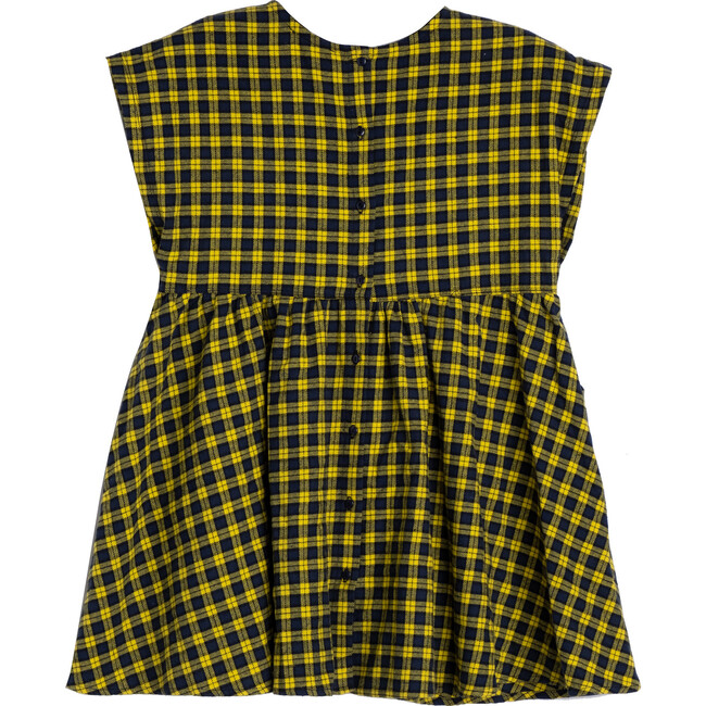 Zadie Skater Dress, Yellow Plaid - Dresses - 3