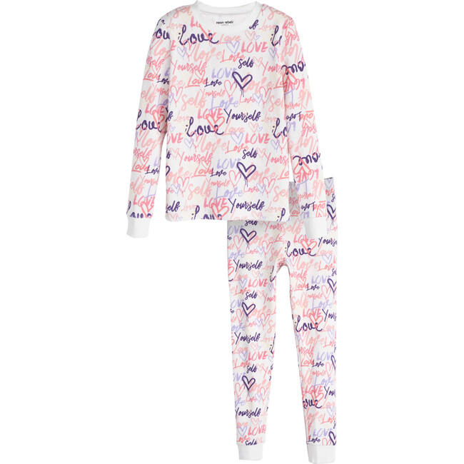 Dahl Pajama Set, Graffiti - Pajamas - 1 - zoom