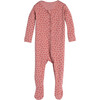 Baby Sawyer Zip Footie Pajamas, Ditsy Hearts - Pajamas - 1 - thumbnail