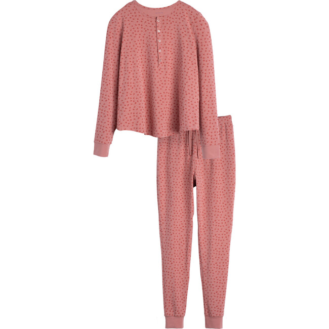 Women's Eliza Pajamas, Ditsy Hearts - Pajamas - 1