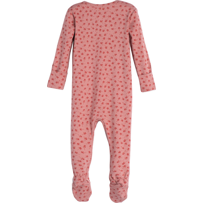Baby Sawyer Zip Footie Pajamas, Ditsy Hearts - Pajamas - 3