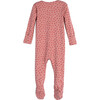 Baby Sawyer Zip Footie Pajamas, Ditsy Hearts - Pajamas - 3 - thumbnail