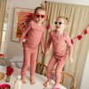 Taylor Long Sleeve Pajamas, Ditsy Hearts - Pajamas - 5