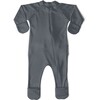 Viscose from Bamboo Organic Cotton Baby Footie, Midnight - Footie Pajamas - 1 - thumbnail