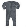 Viscose from Bamboo Organic Cotton Baby Footie, Midnight - Footie Pajamas - 3