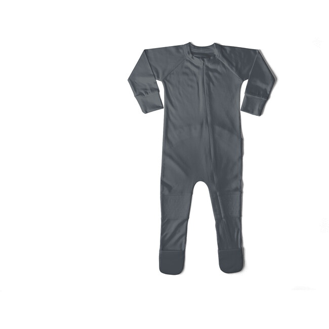 Viscose from Bamboo Organic Cotton Baby Footie, Midnight - Footie Pajamas - 4