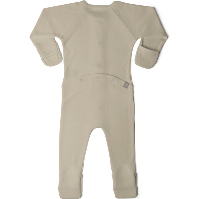 Solid Zip Footie, Soybean - Onesies - 3