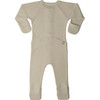 Solid Zip Footie, Soybean - Onesies - 3