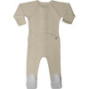 Solid Zip Footie, Soybean - Onesies - 5