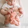 2 Pack of Organic Knit Footies, Abstract Floral & Rose - Onesies - 2