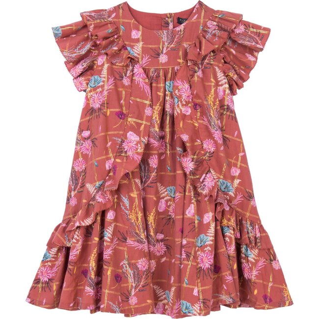 Tess Dress, Vintage Floral & Orange - Dresses - 1