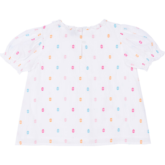 Gracie Top, Multi Dot Dobby - Blouses - 2