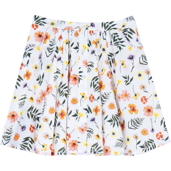 Chrissy Skirt, Pressed Flowers Print