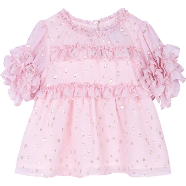 Hillary Top, Pink - Blouses - 1