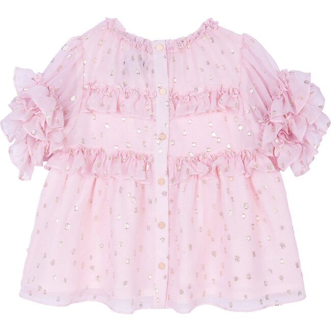 Hillary Top, Pink - Blouses - 2