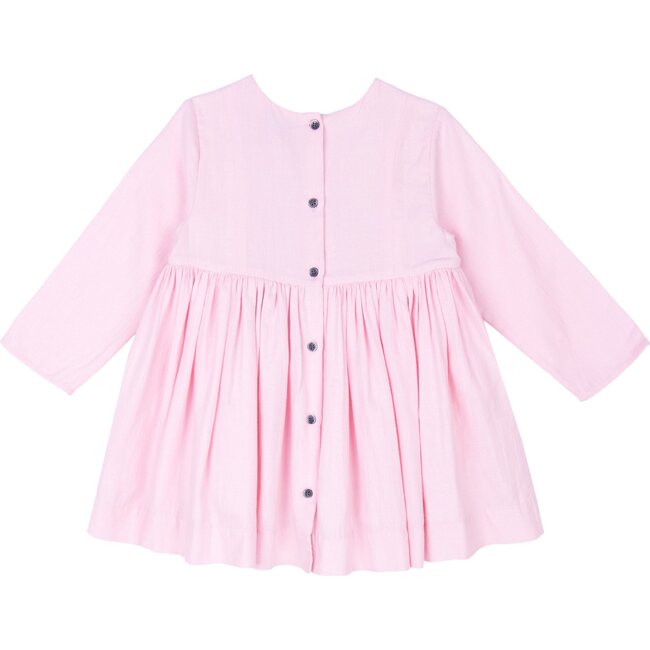Camille Dress, Pretty in Pink Cotton Twill - Dresses - 2