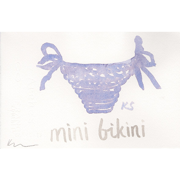 "Mini Bikini" Bottoms, Lavender, 8.25" 5.25"