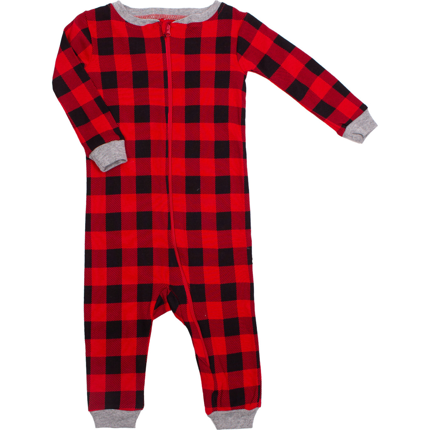 Footless Sleeper, Buffalo Plaid - Rompers - 1